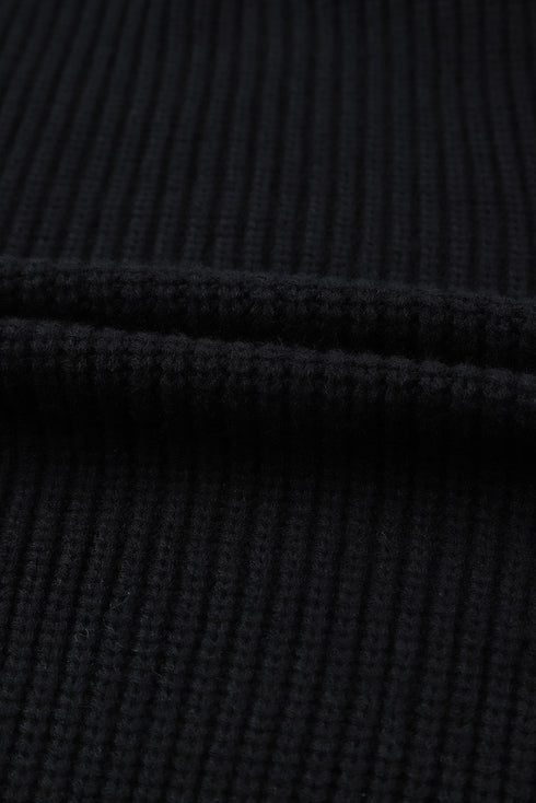 Open Front Cable Sleeve Long Cardigan